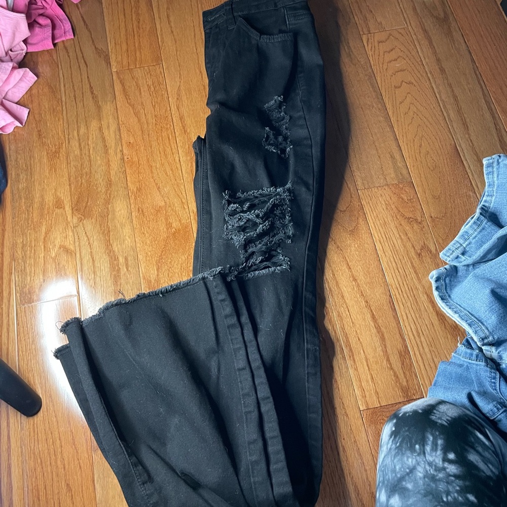 Black Flare Jeans